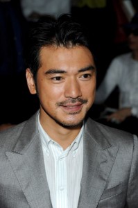 Takeshi Kaneshiro attends the Giorgio Armani fashion show in Milan