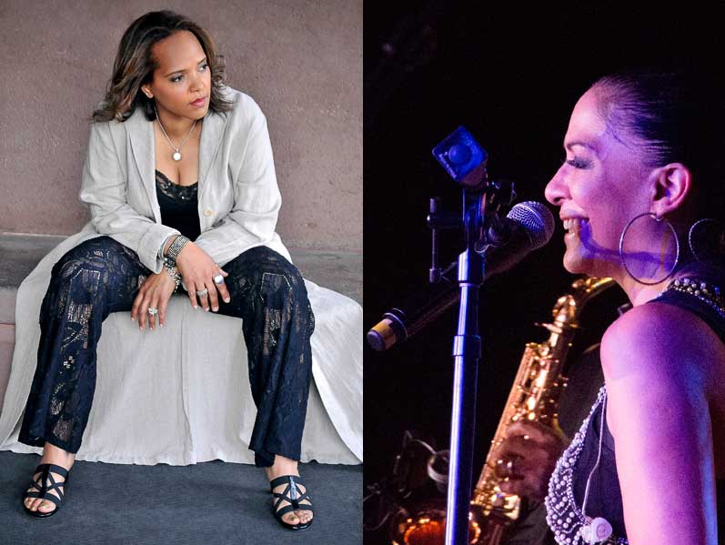 (L-R) Terri Lyne Carrington (Photo: Tracy Love); Sheila E. (Photo: Devino Tricoche 